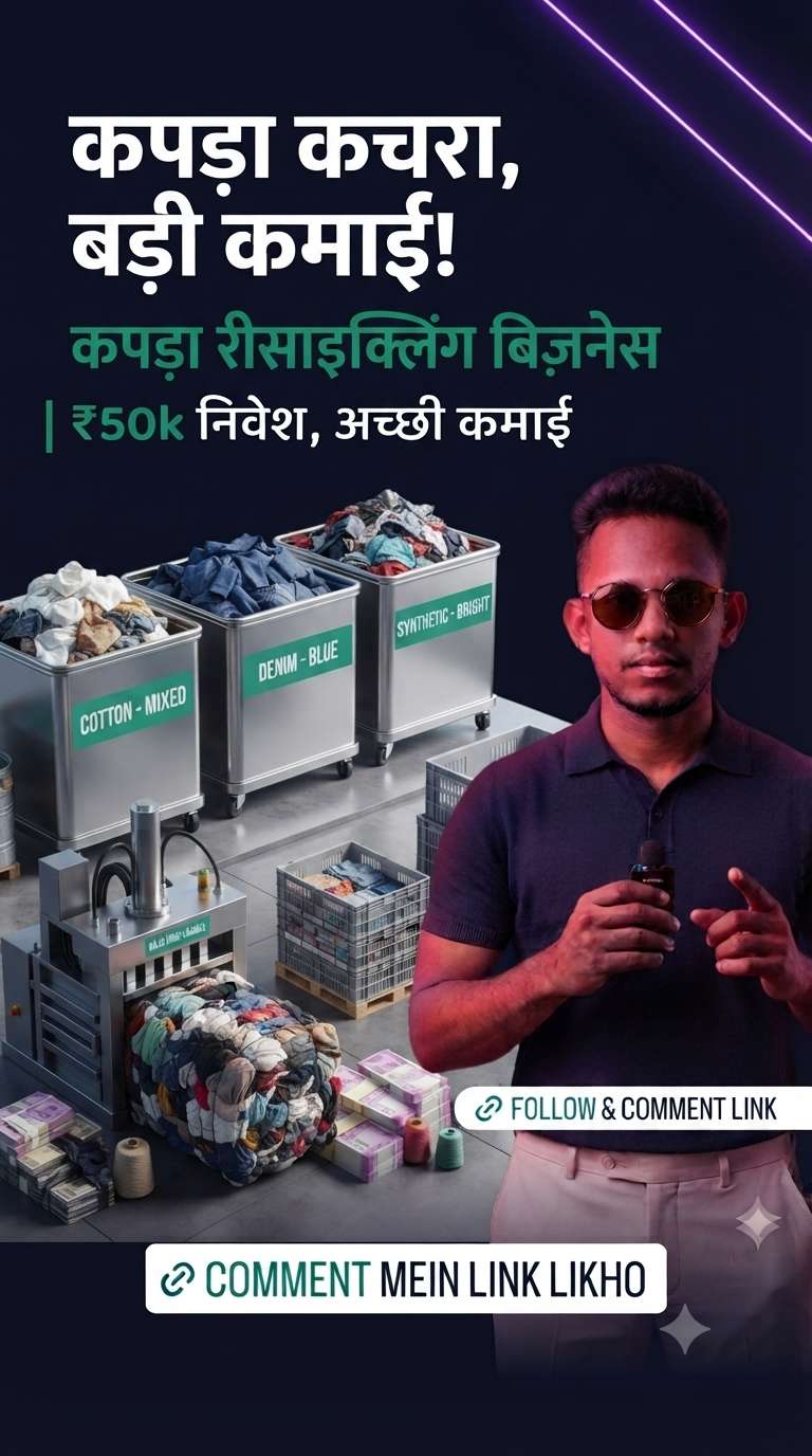 Textile Scrap Sorting Business business blueprint preview